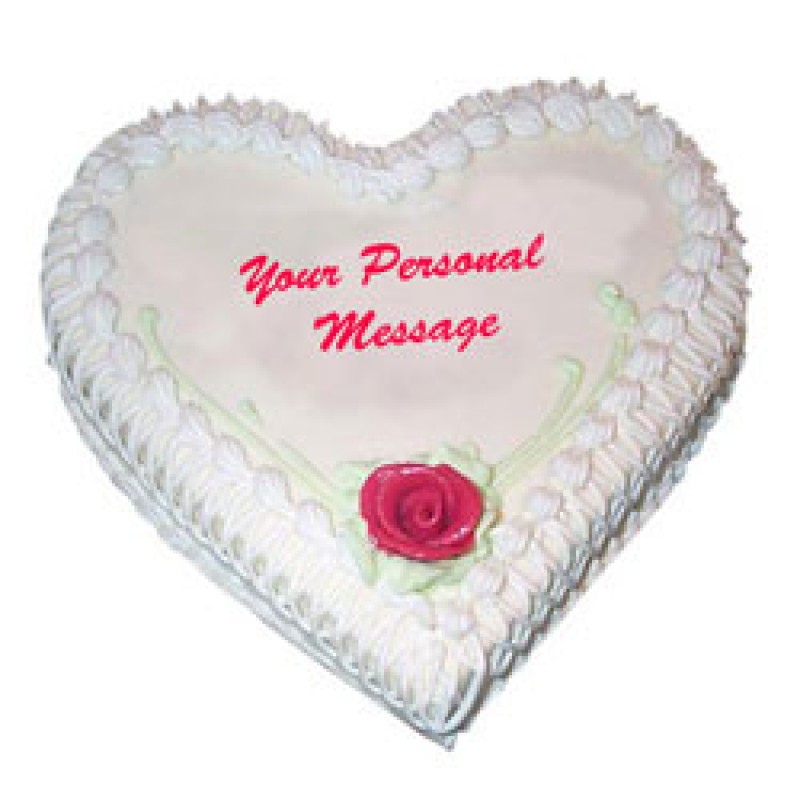 2 kg Heart shape Cake eggless