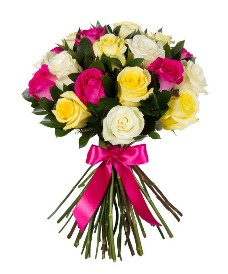 Bunch of 25 Mixed Roses
