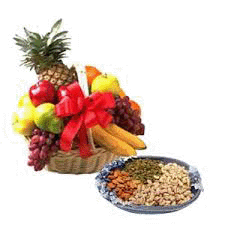 Fruits with dryfruits