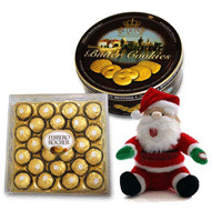 Santas Choco and cookies hamper