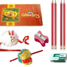 Set of 2 Kids Rakhi, Celebrations & Gift Combo
