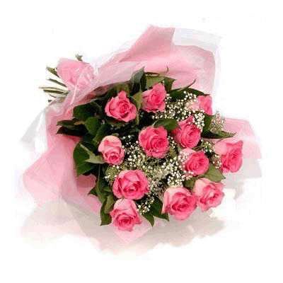 24 Pink Roses Bouquet